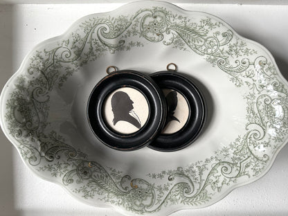 Pair of Antique Round Silhouettes