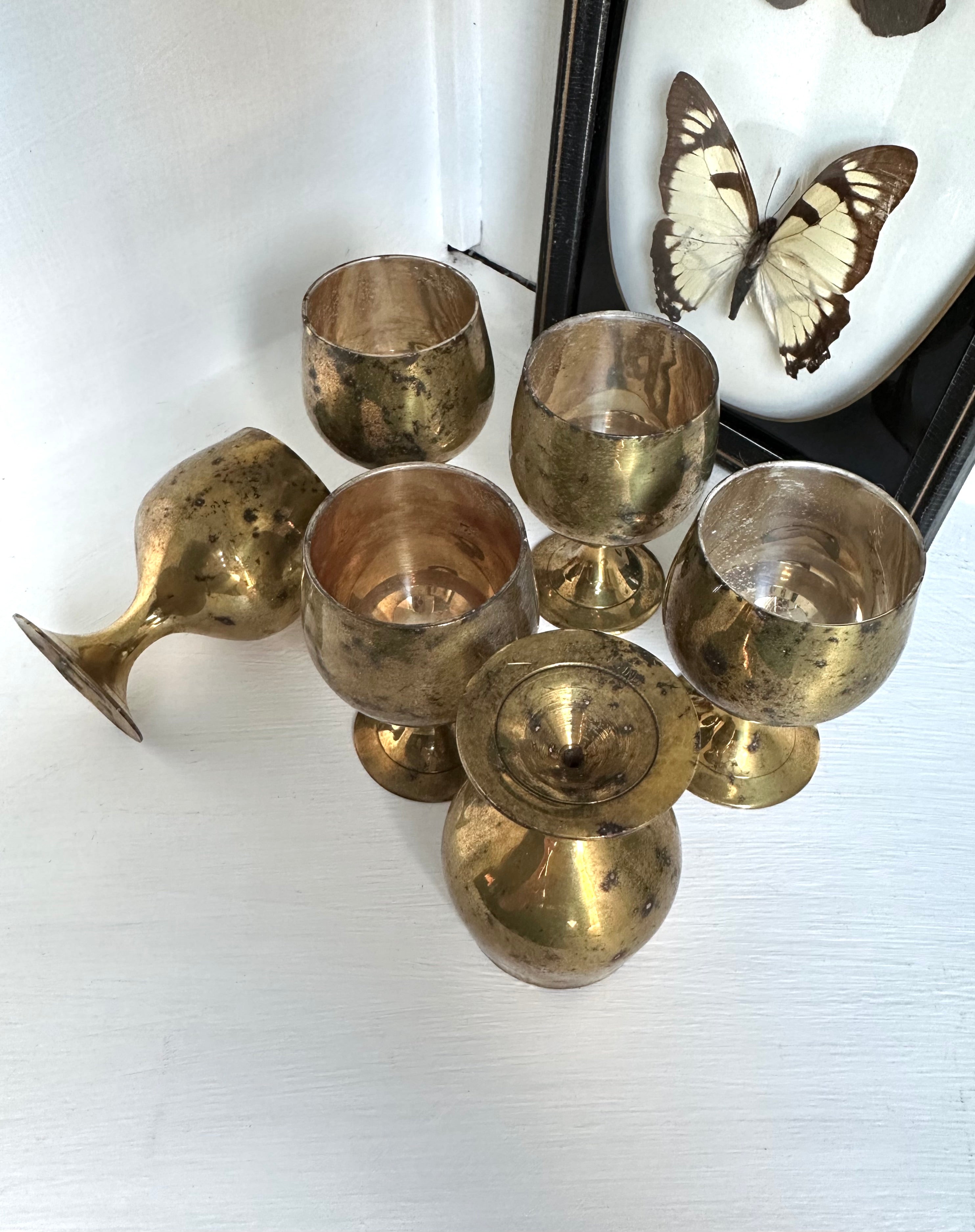 Petite Brass Cups