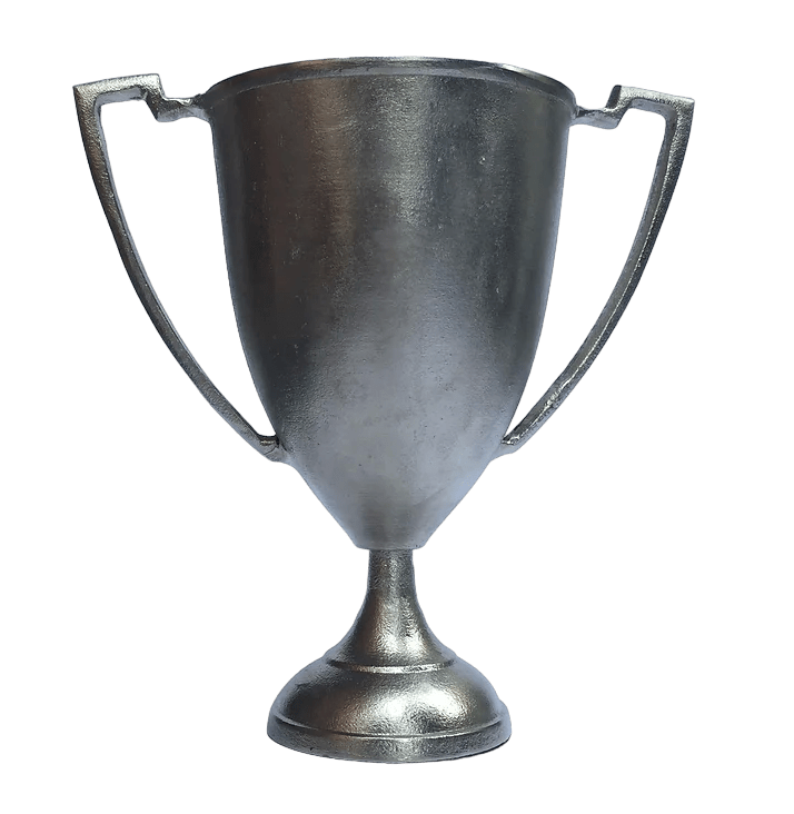 Silver Aluminum Trophy Urns