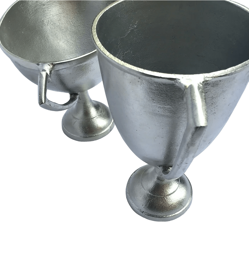 Silver Aluminum Trophy Urns