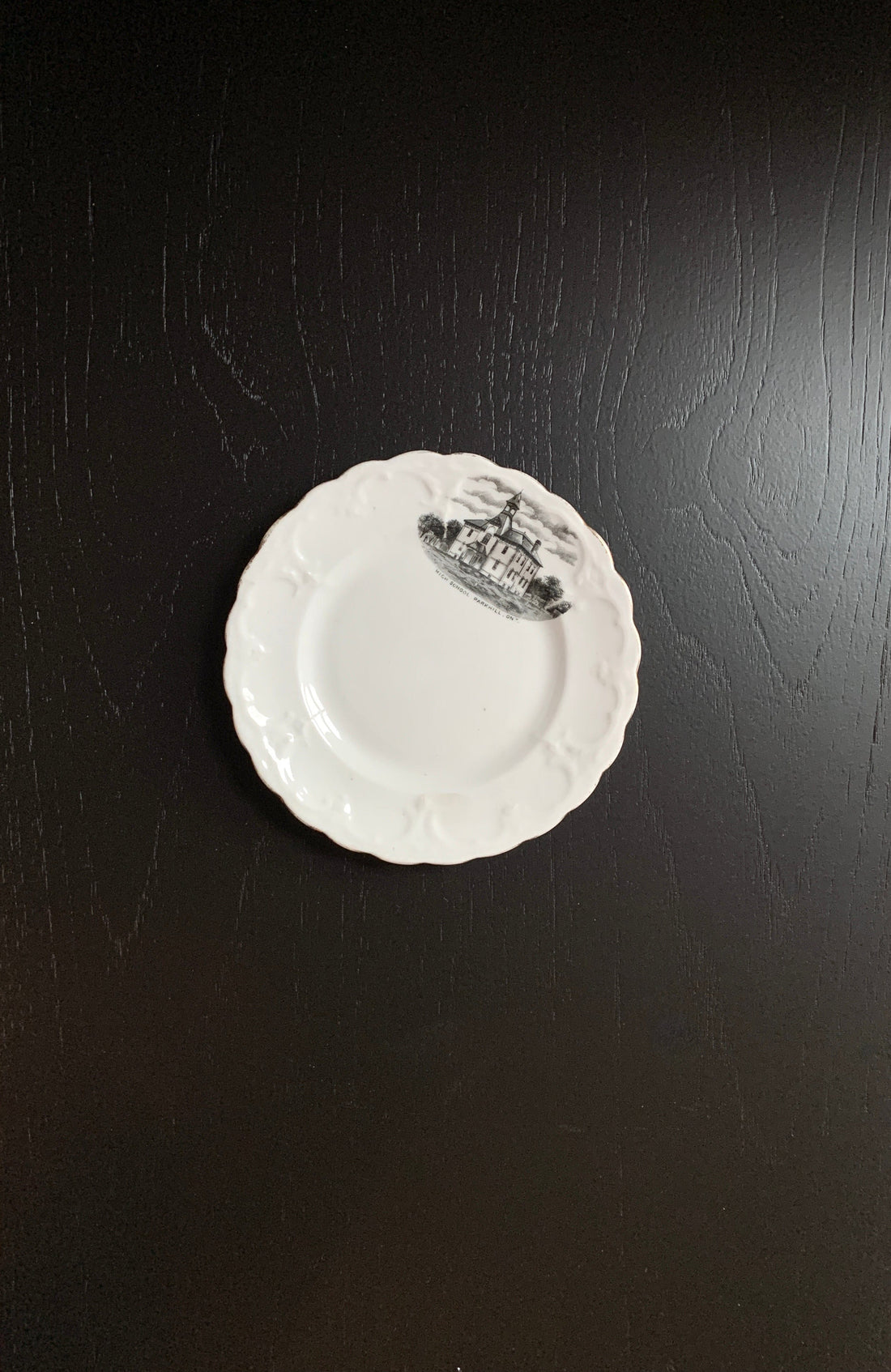 Antique Scholar Bread Plate