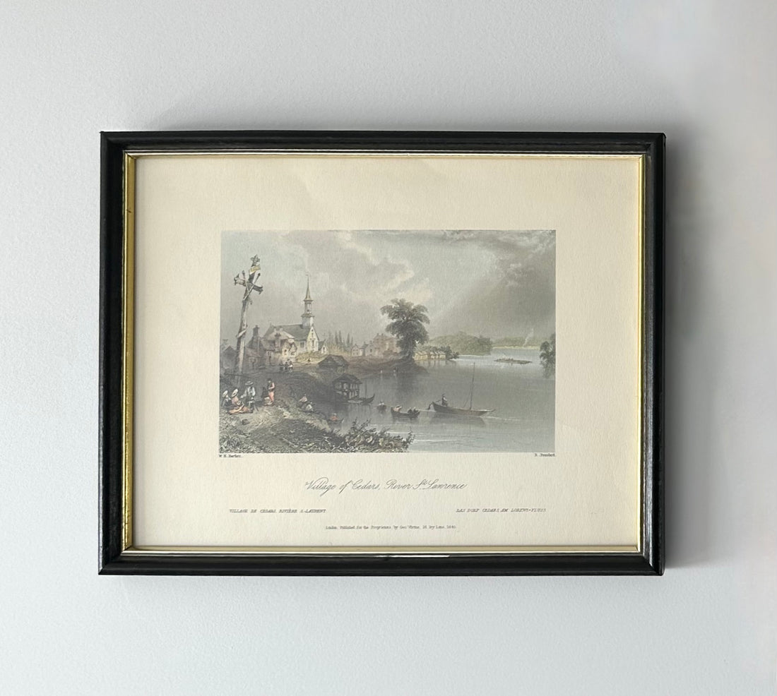 Vintage Framed Bartlett Print