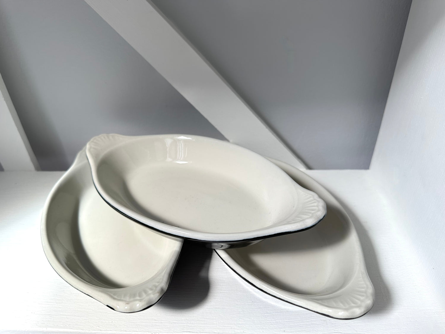 Set/3 Vintage Hall Au Gratin Dishes