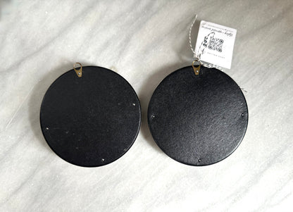 Vintage Pair Black and White Silhouettes