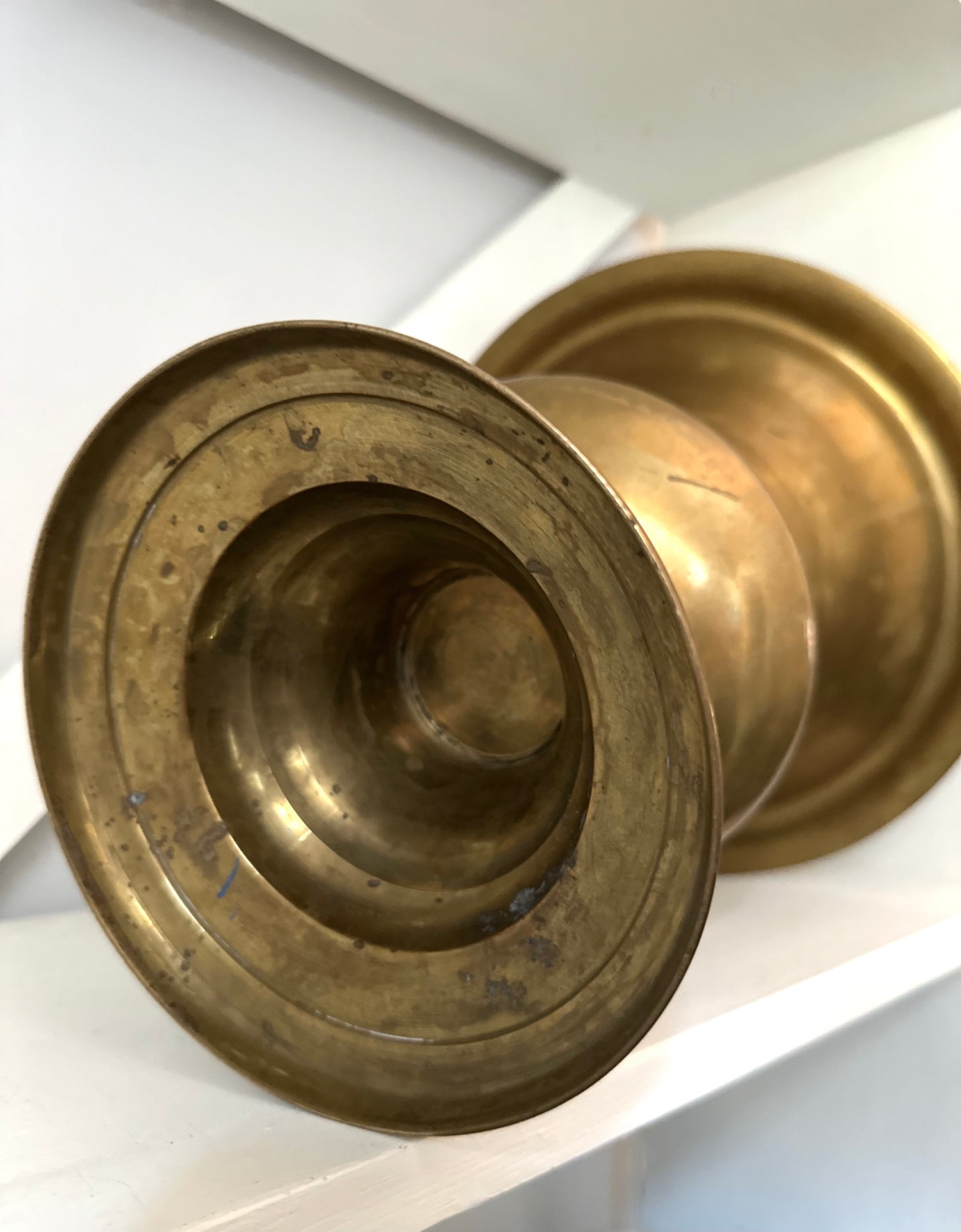 Vintage Brass Urn, 11"