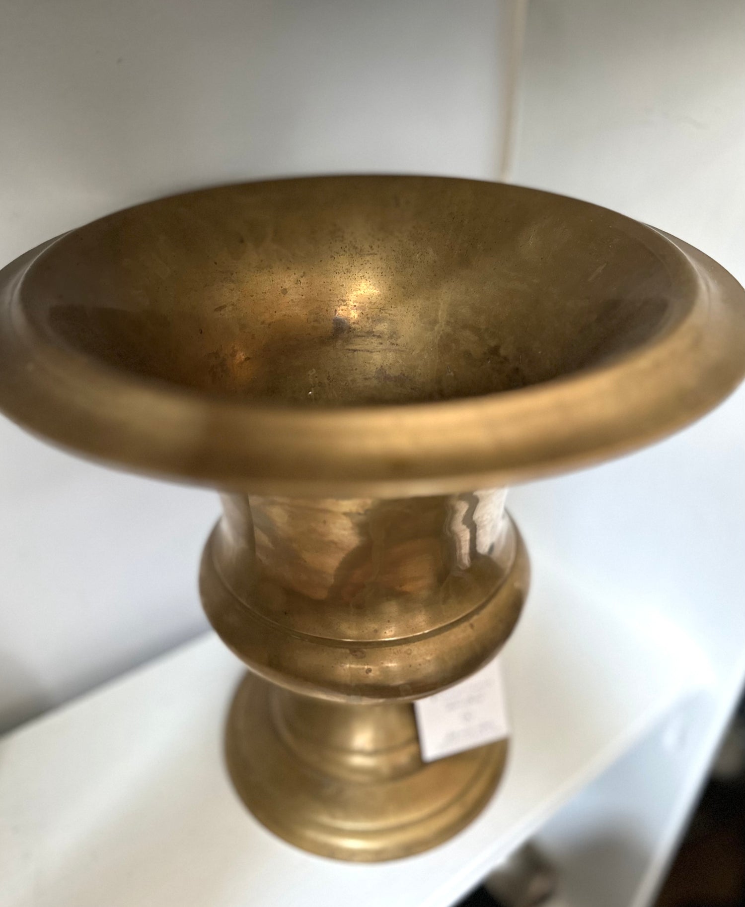 Vintage Brass Urn, 11"