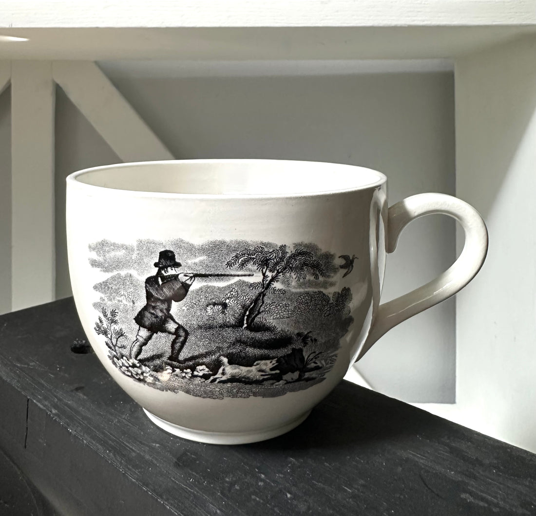Vintage English Hunting Scene Mug