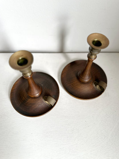 Danish Modern Mid-Century Candle Holders
