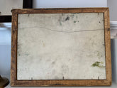Vintage wooden picture frame with a white backer