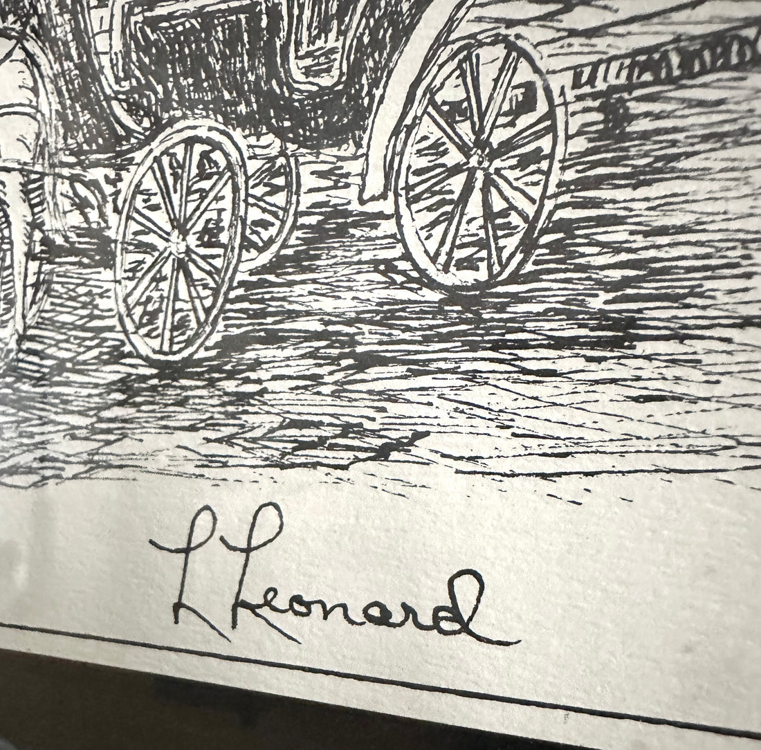 Vintage Framed Chateau Print