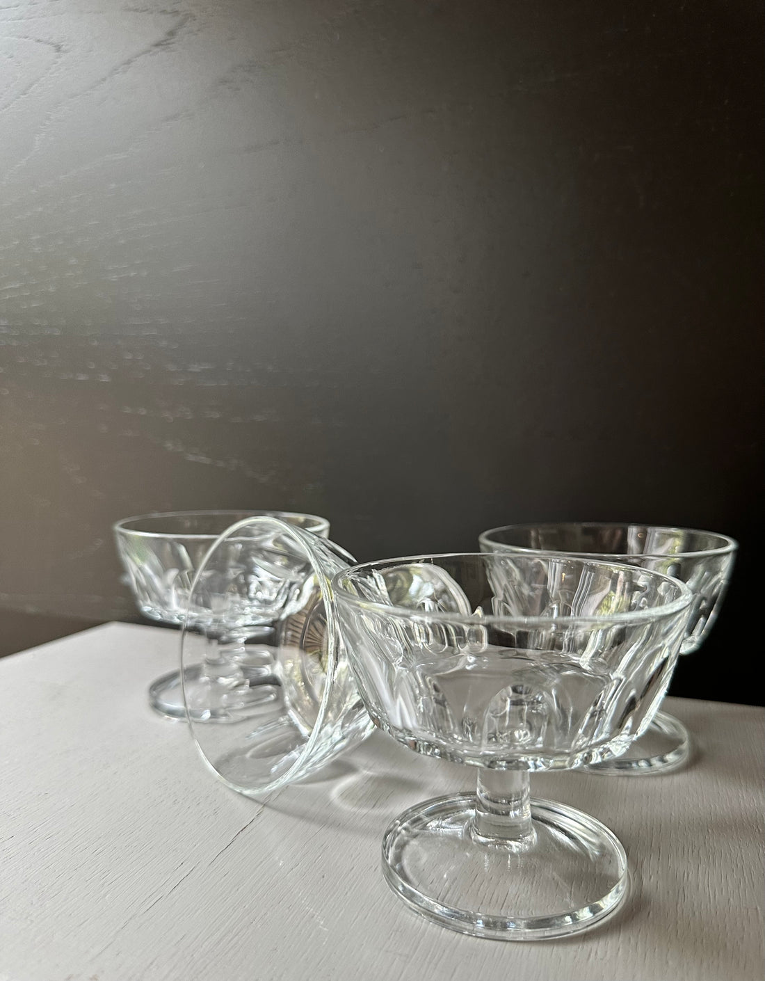 Vintage Champagne Coupe, Dessert Bowls