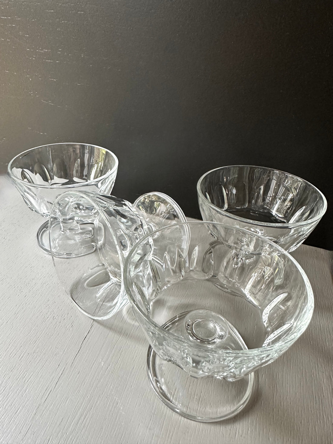 Vintage Champagne Coupe, Dessert Bowls