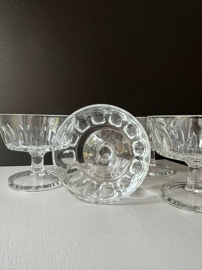Vintage Champagne Coupe, Dessert Bowls
