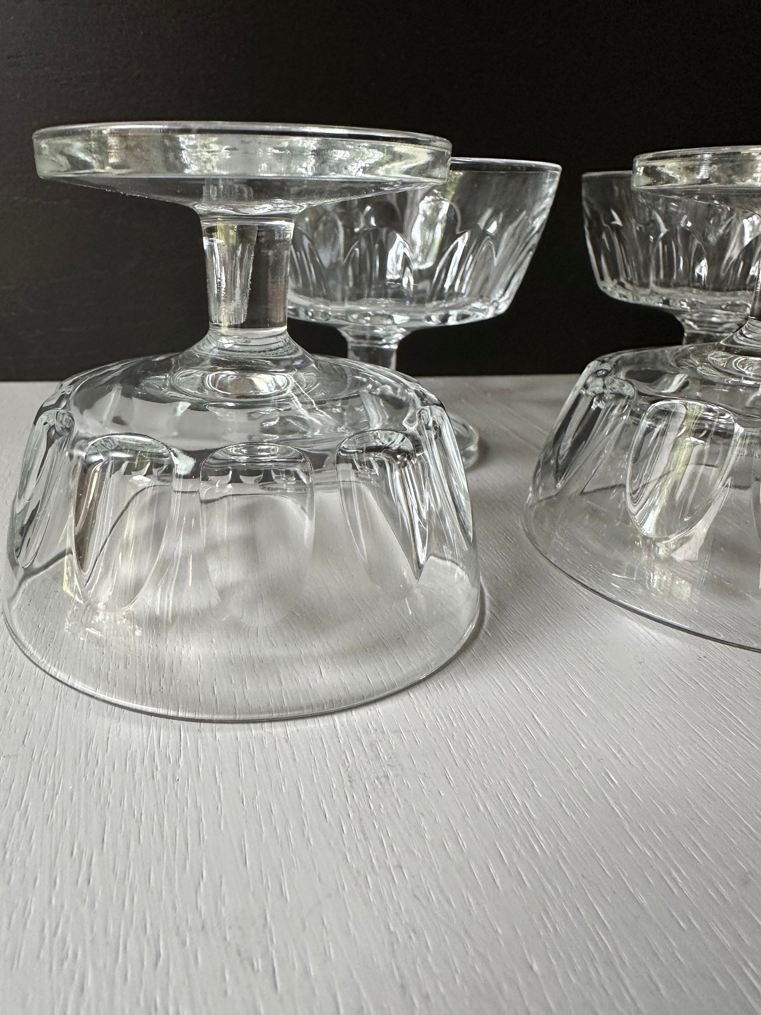 Vintage Champagne Coupe, Dessert Bowls