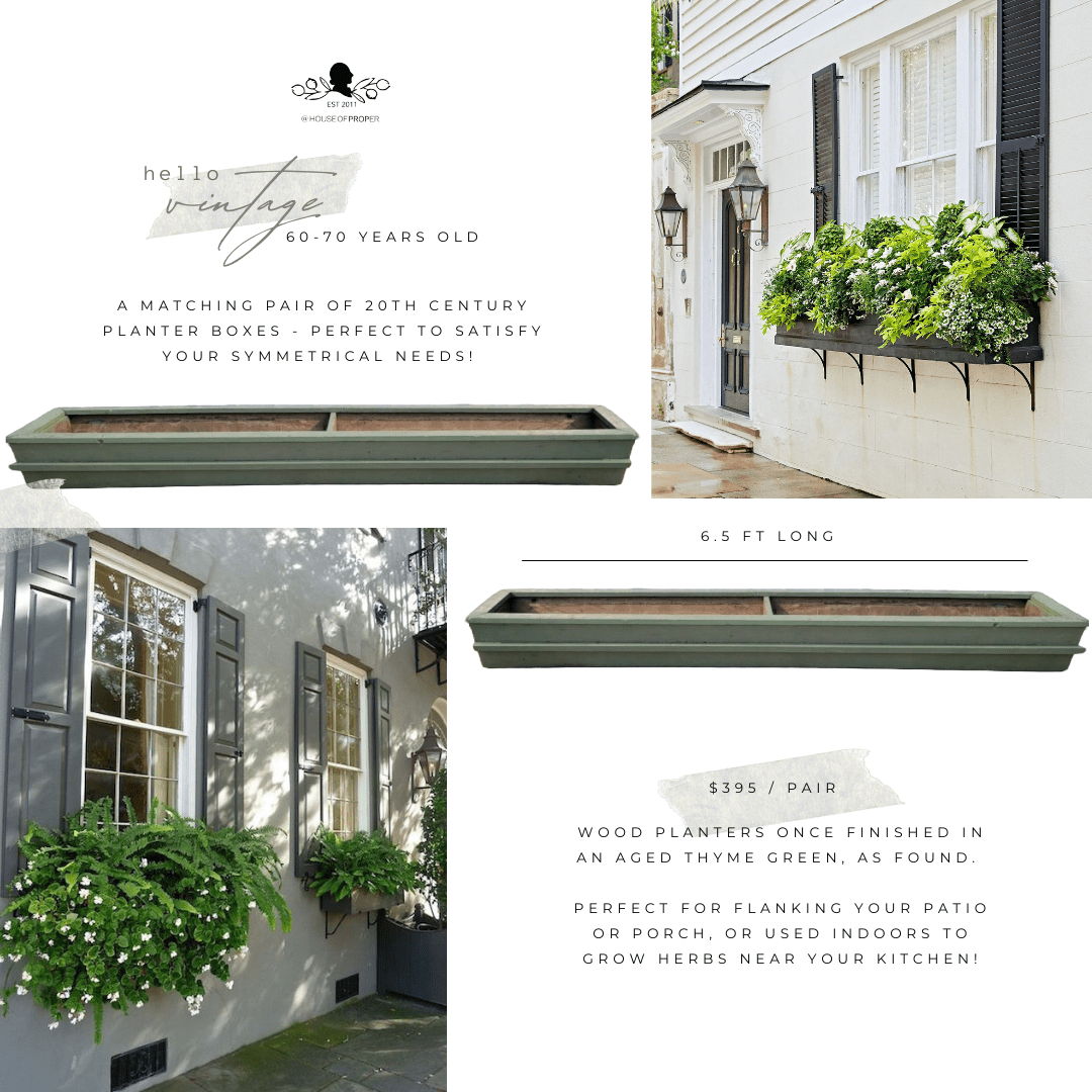 Pair of Vintage Planters, 6ft