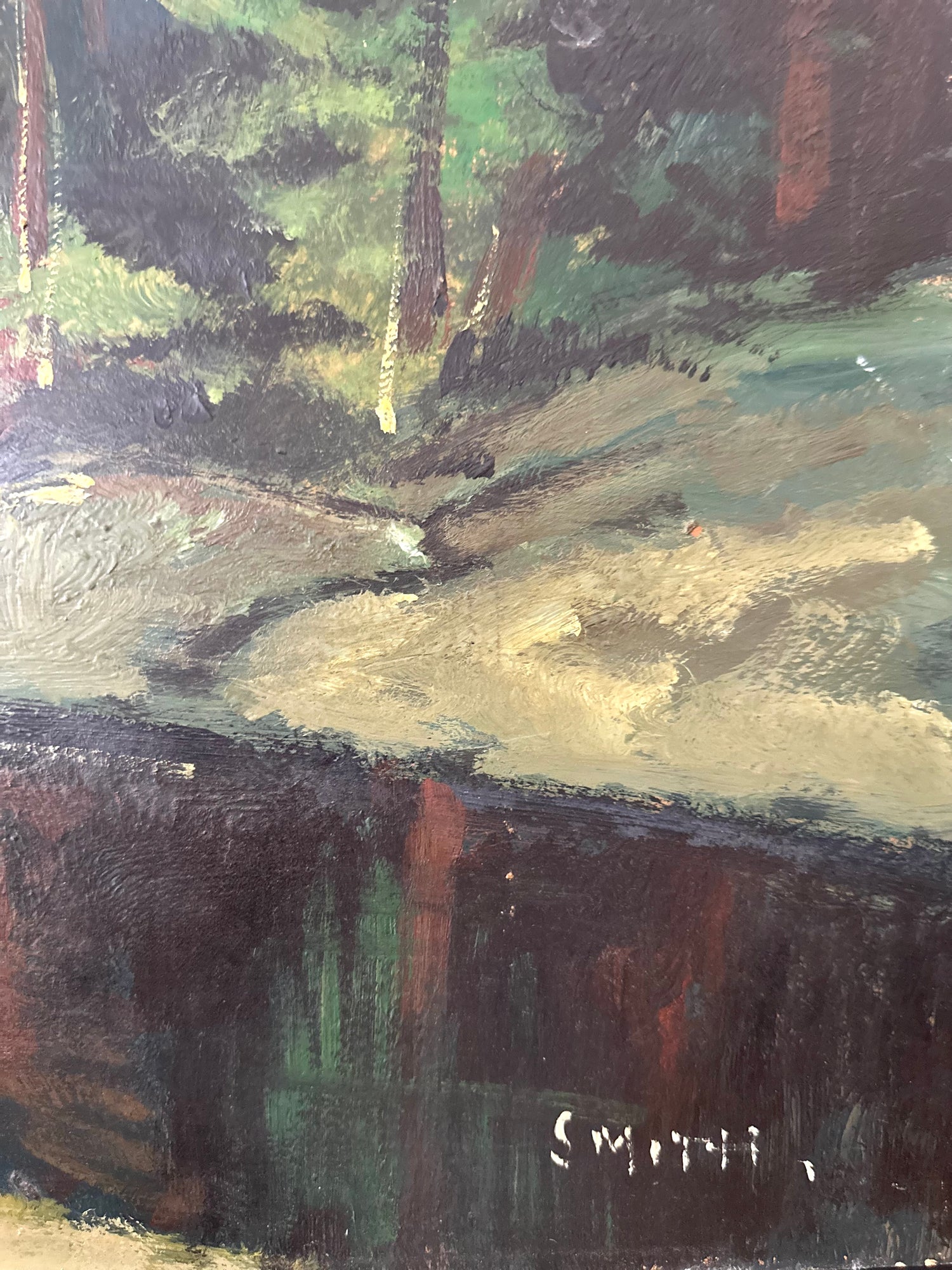 Large Vintage Painting, Sweden