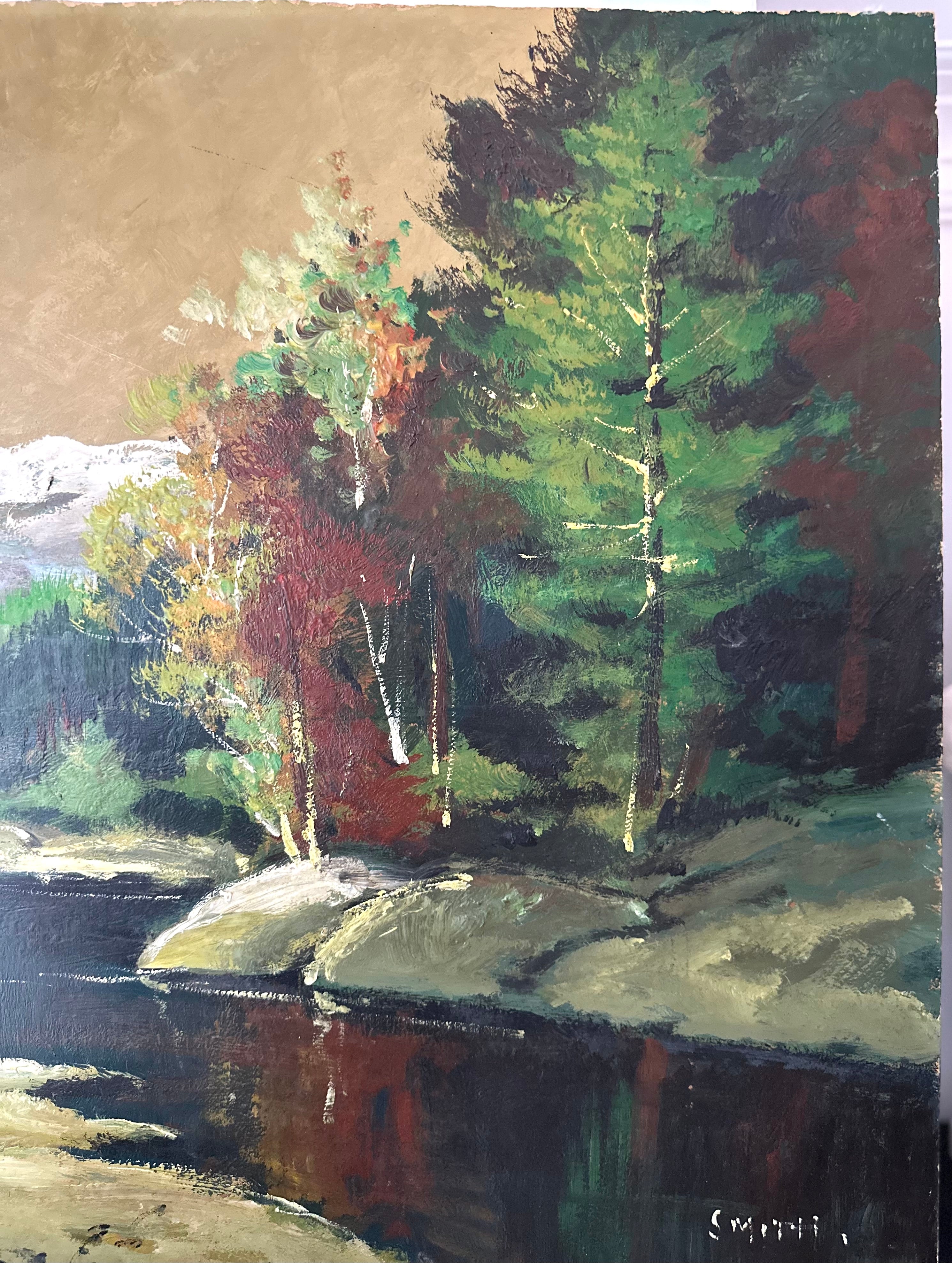 Large Vintage Painting, Sweden