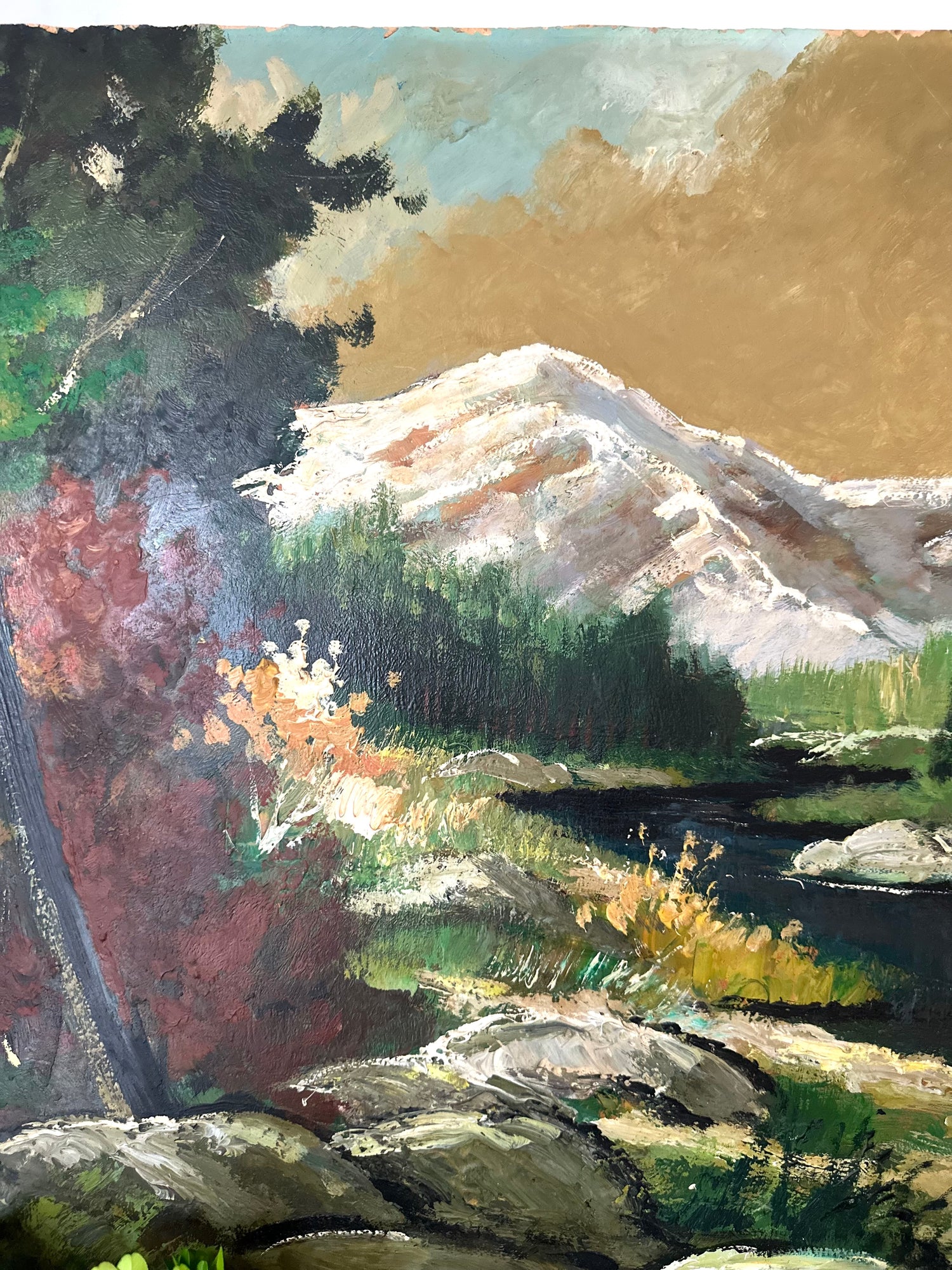 Large Vintage Painting, Sweden