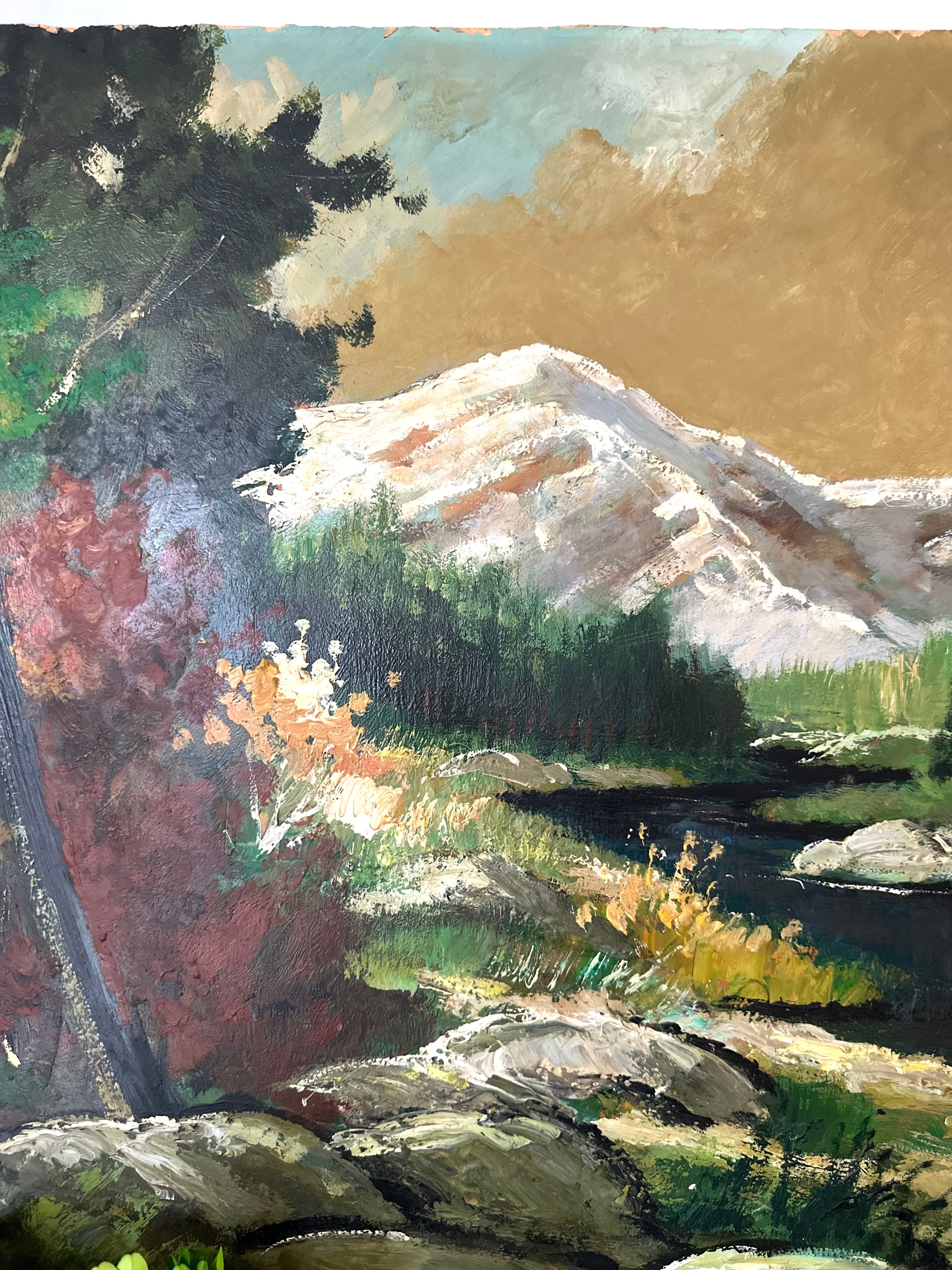 Large Vintage Painting, Sweden