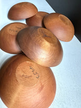 Vintage Set of Baribocraft Canada Wooden Bowls