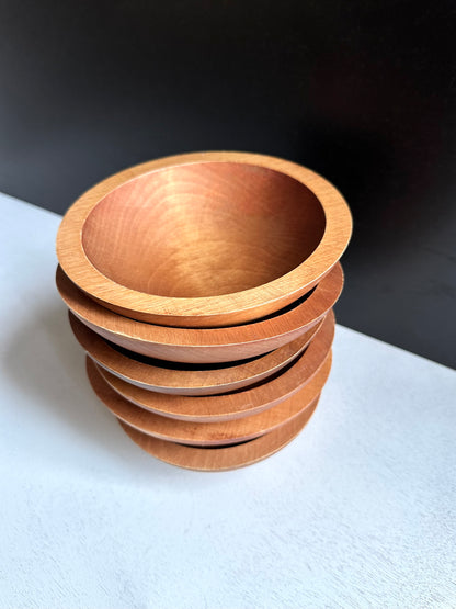 Vintage Set of Baribocraft Canada Wooden Bowls