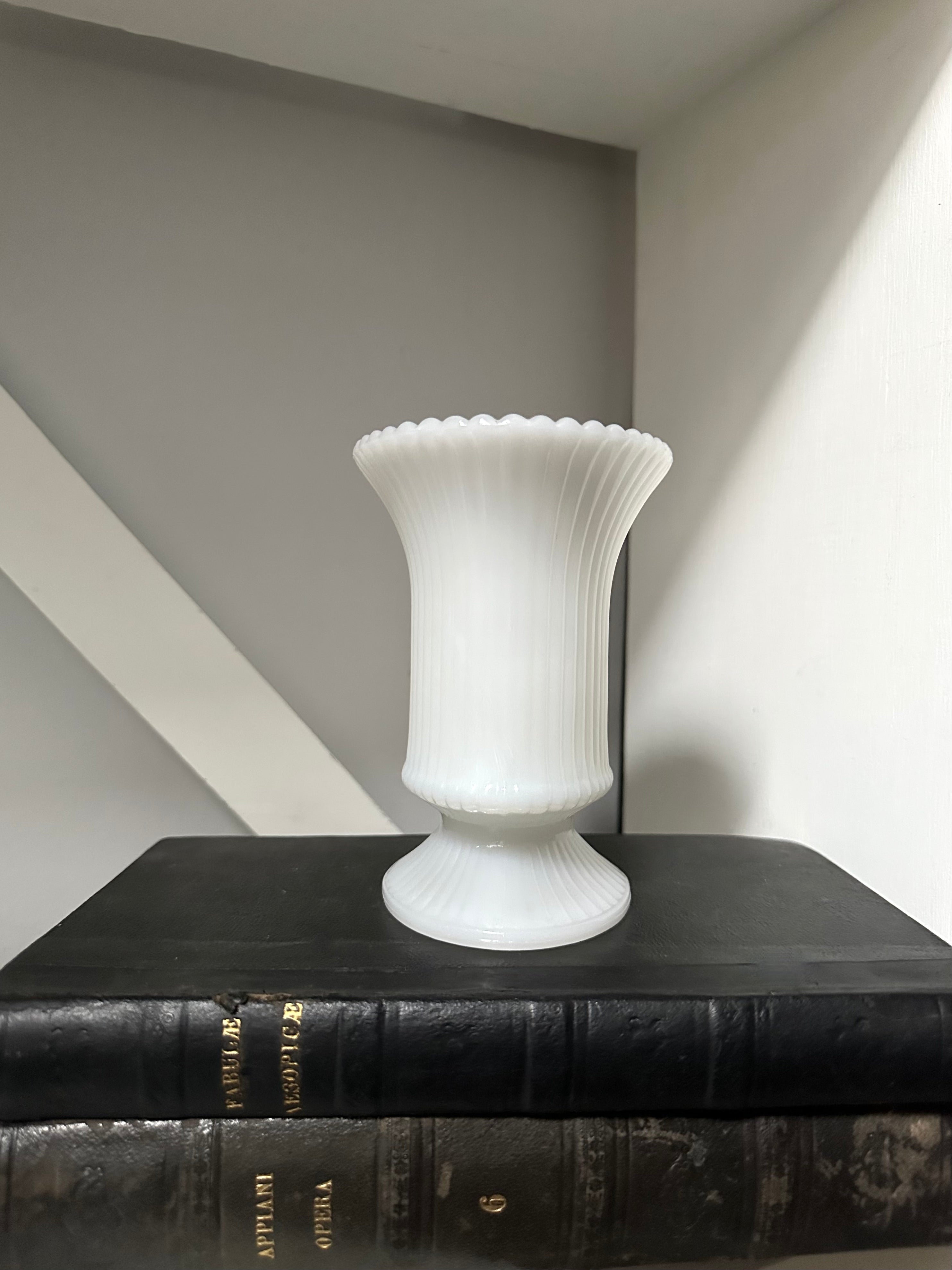 Vintage Brody Milk Glass Vase
