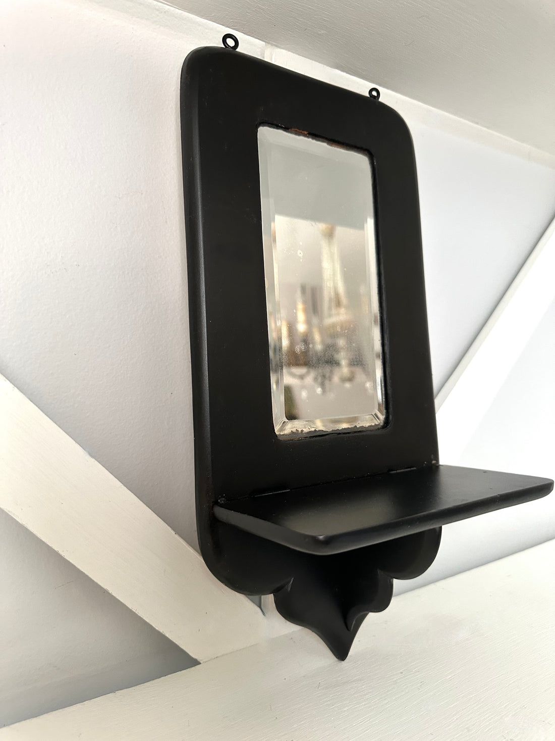 Vintage Mini Mirror + Shelf