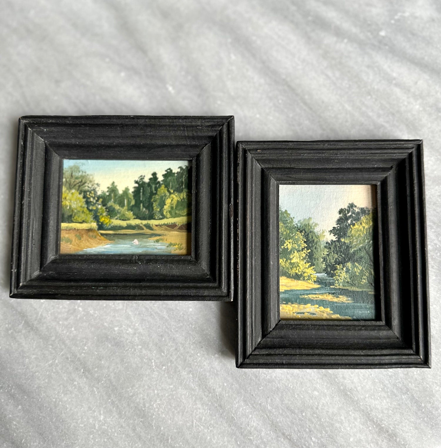 Pair Miniature Paintings