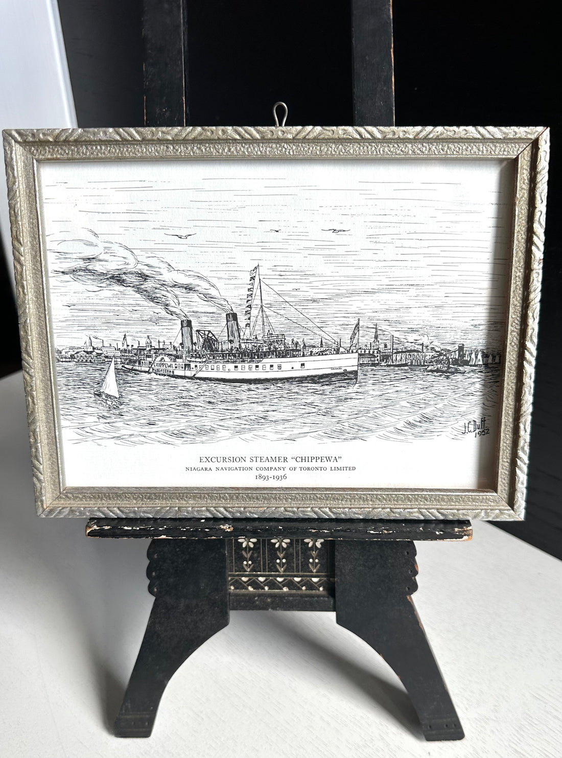 Vintage Framed Nautical Print