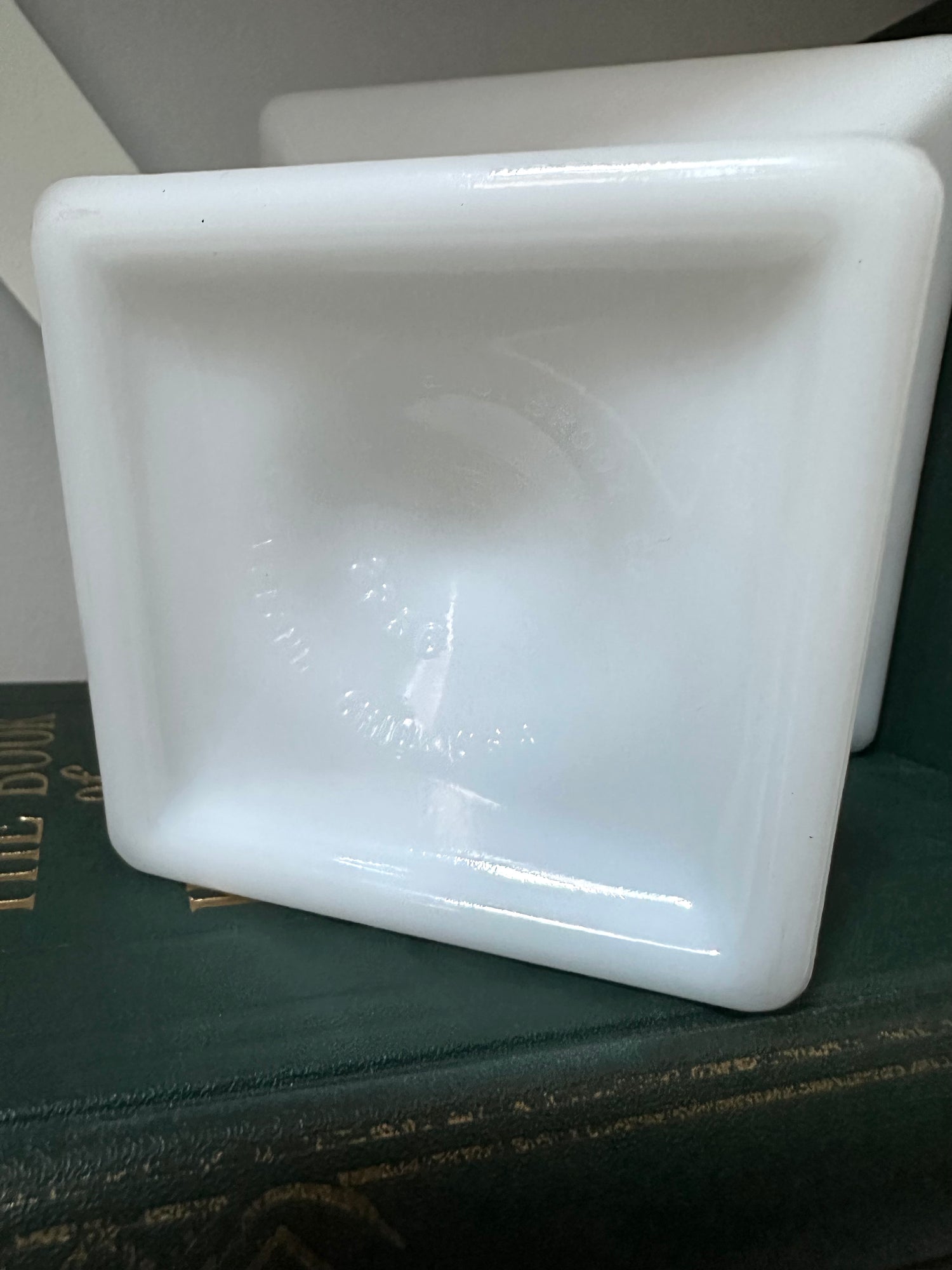 Vintage Milk Glass Pedestal Bowl