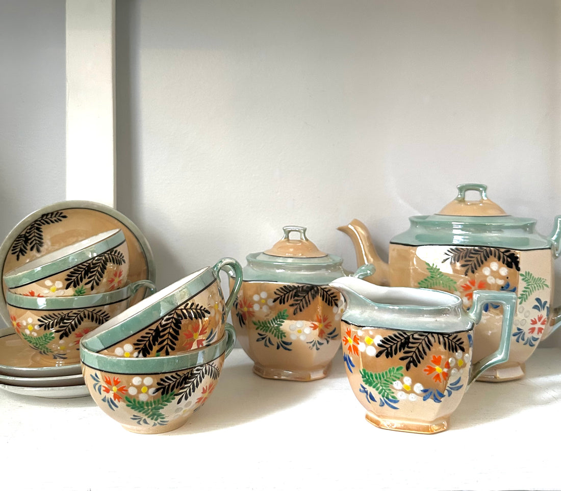 Vintage Lustreware Tea Set
