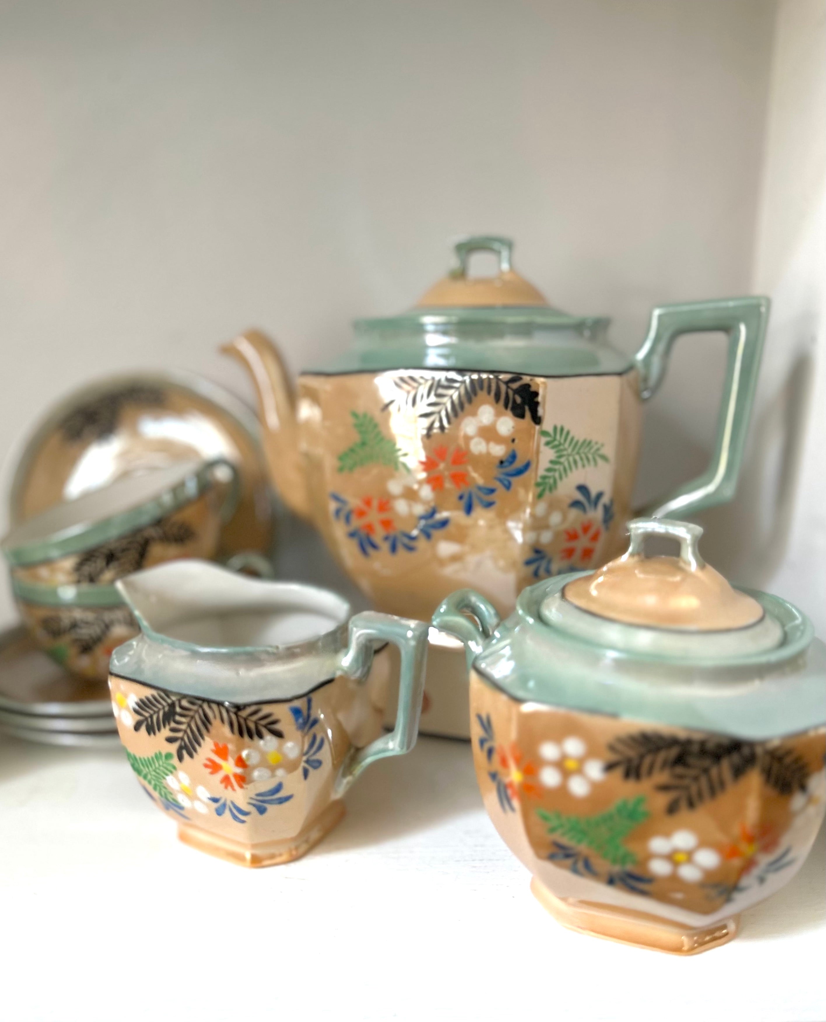 Vintage Lustreware Tea Set