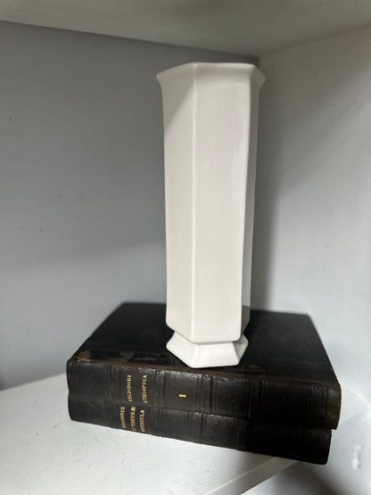 Vintage Tall Hexagon Vase
