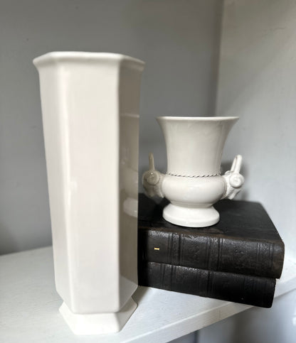 Vintage Tall Hexagon Vase