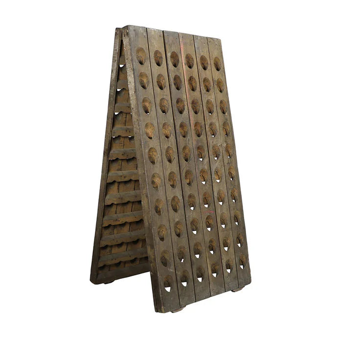 Vintage Riddling Folding Bottle Rack