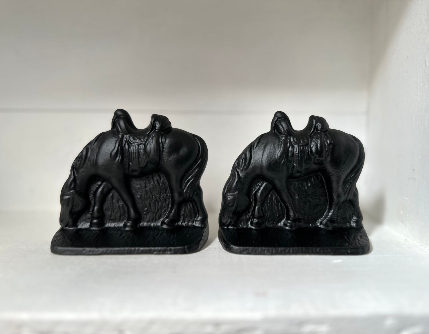 Antique Equestrian Bookends
