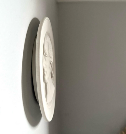 Vintage Relief Profile Plaque