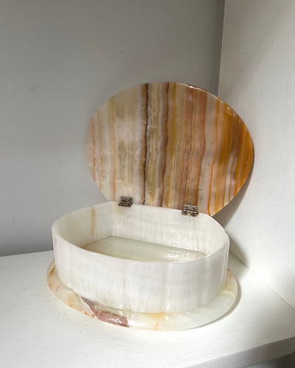 Vintage Onyx Trinket/Jewellery Box