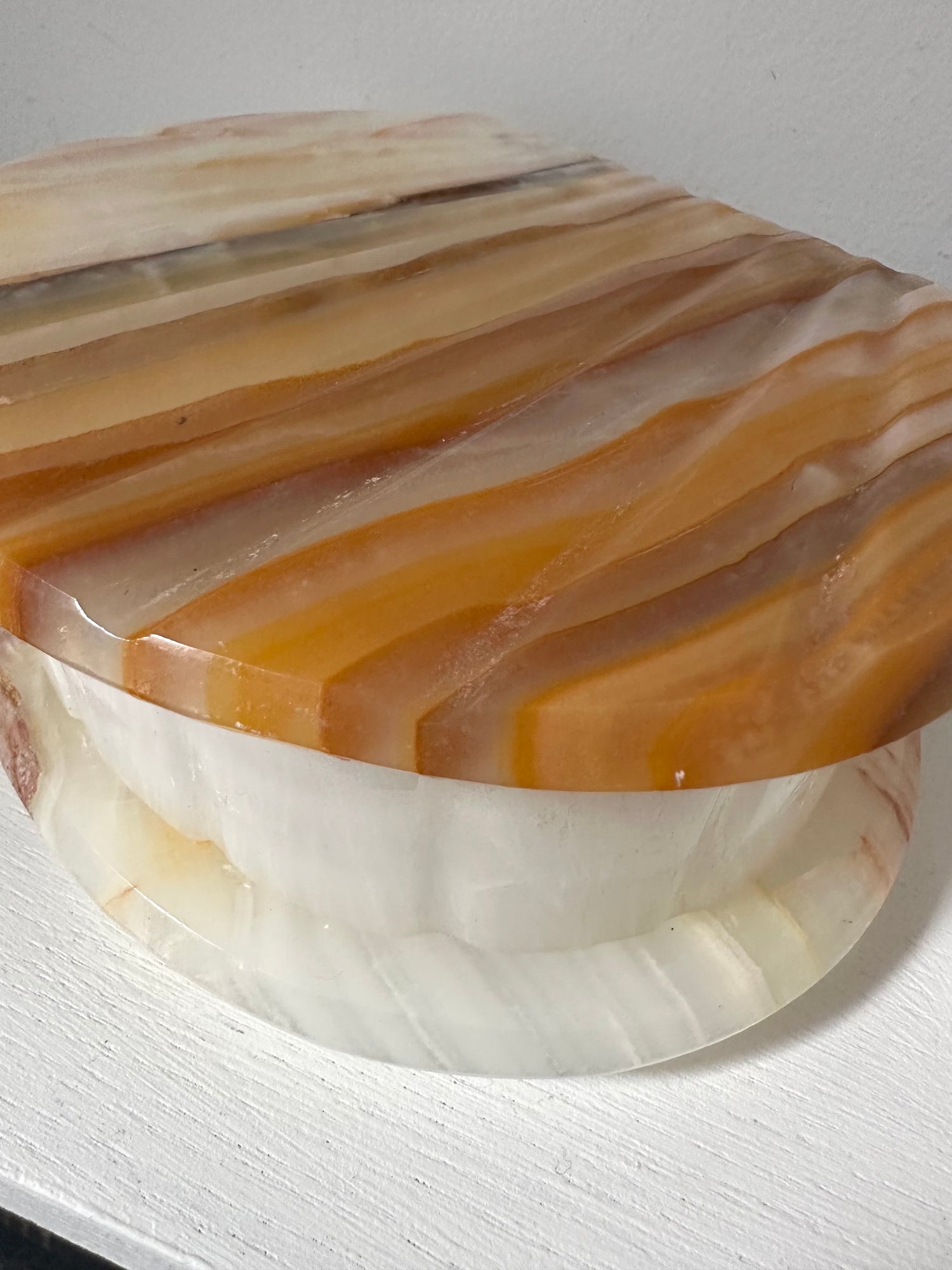 Vintage Onyx Trinket/Jewellery Box