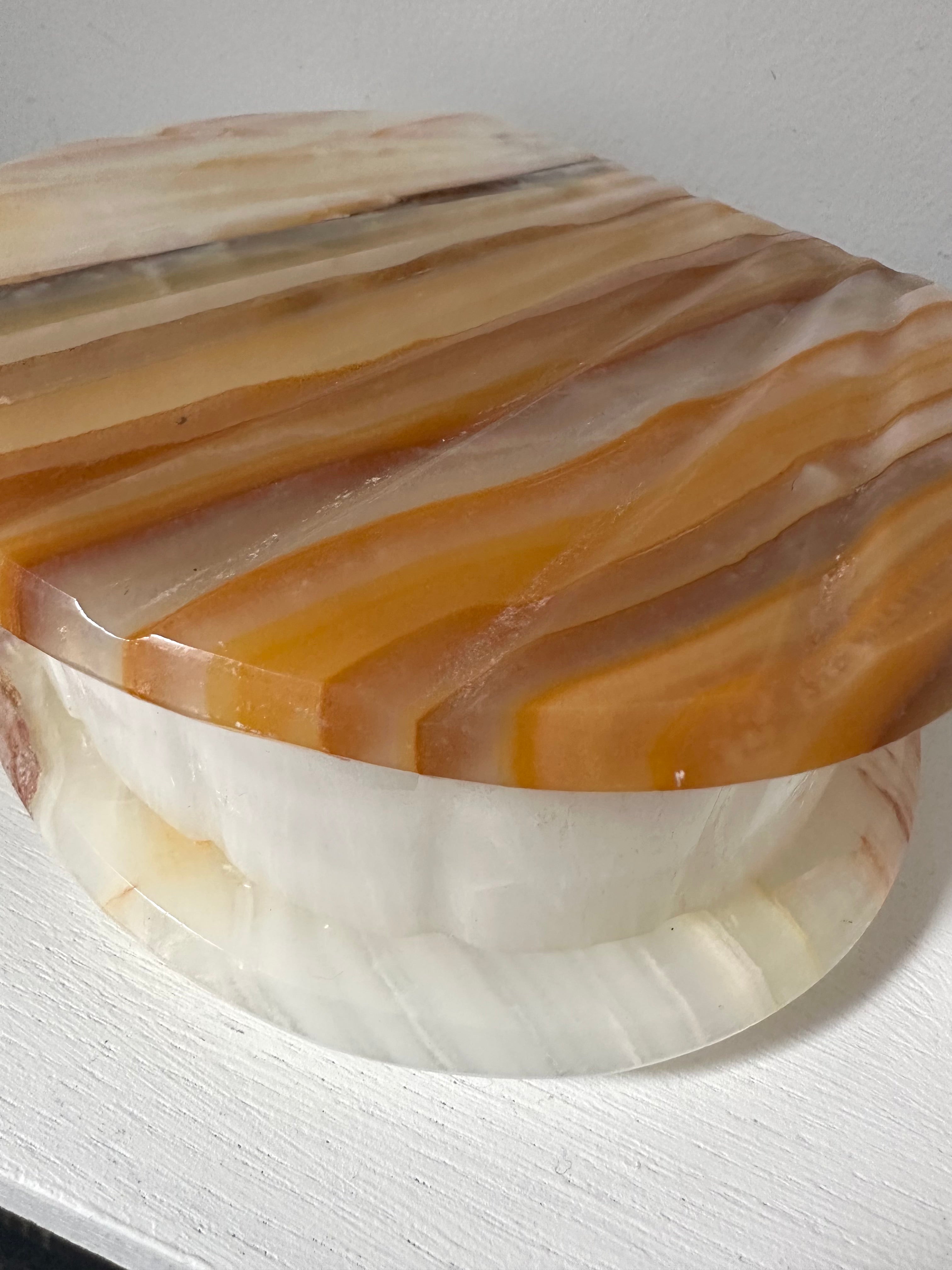 Vintage Onyx Trinket/Jewellery Box