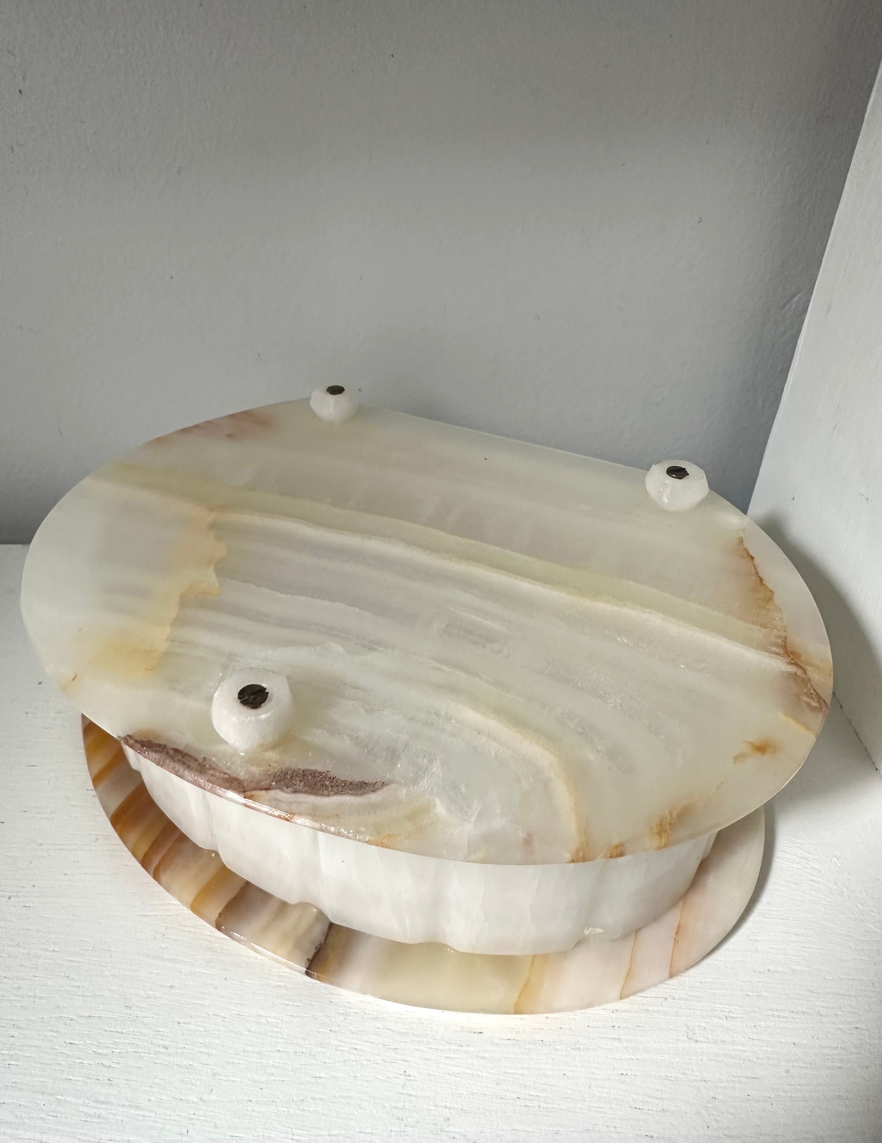 Vintage Onyx Trinket/Jewellery Box