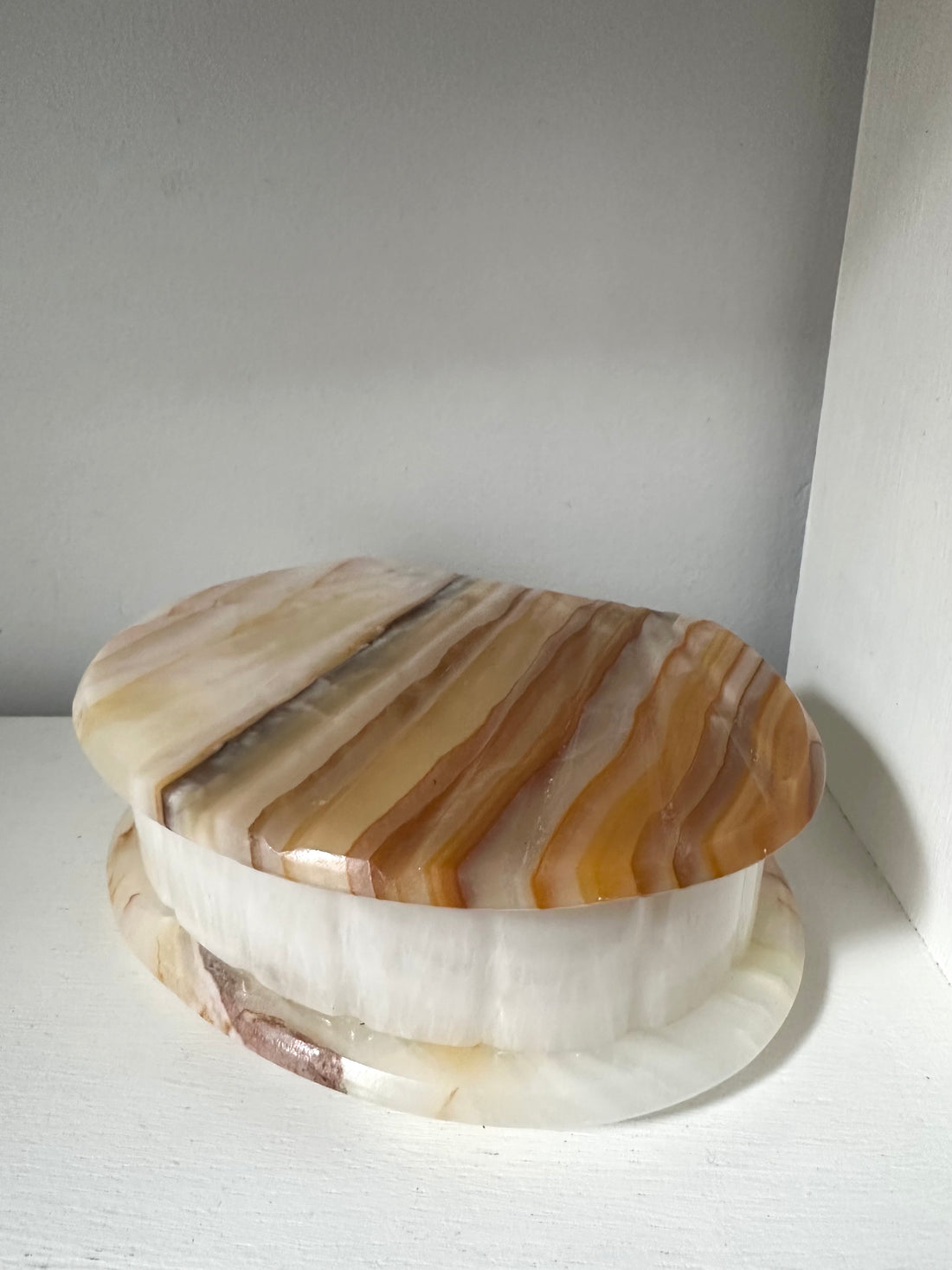 Vintage Onyx Trinket/Jewellery Box