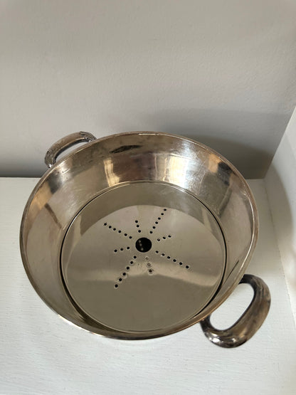Vintage silverplate ice bucket/wine cooler