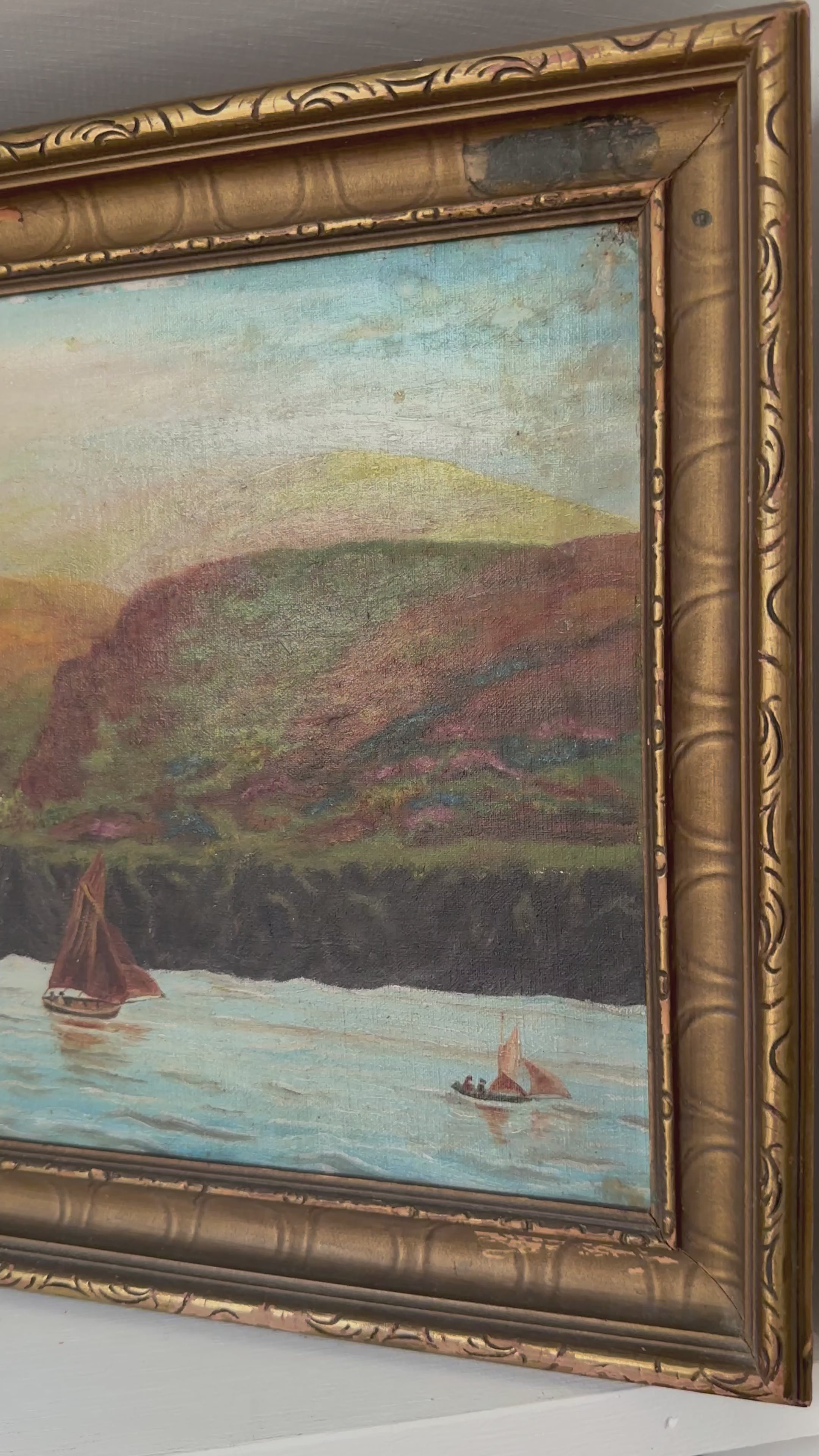 Vintage Coastal Painting