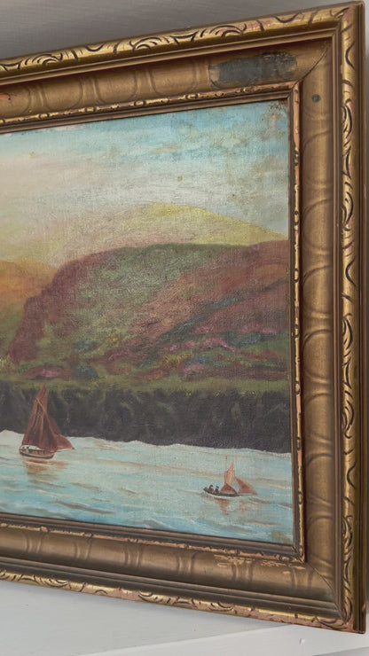 Vintage Coastal Painting
